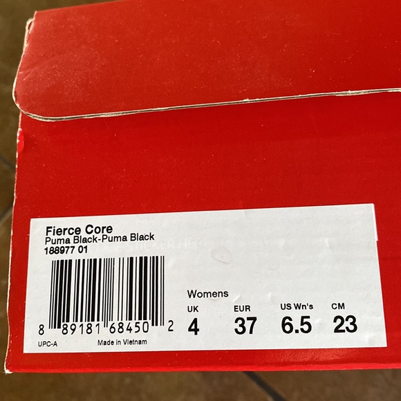 Puma Fierce Core Black 6.5 - Picture 7 of 8